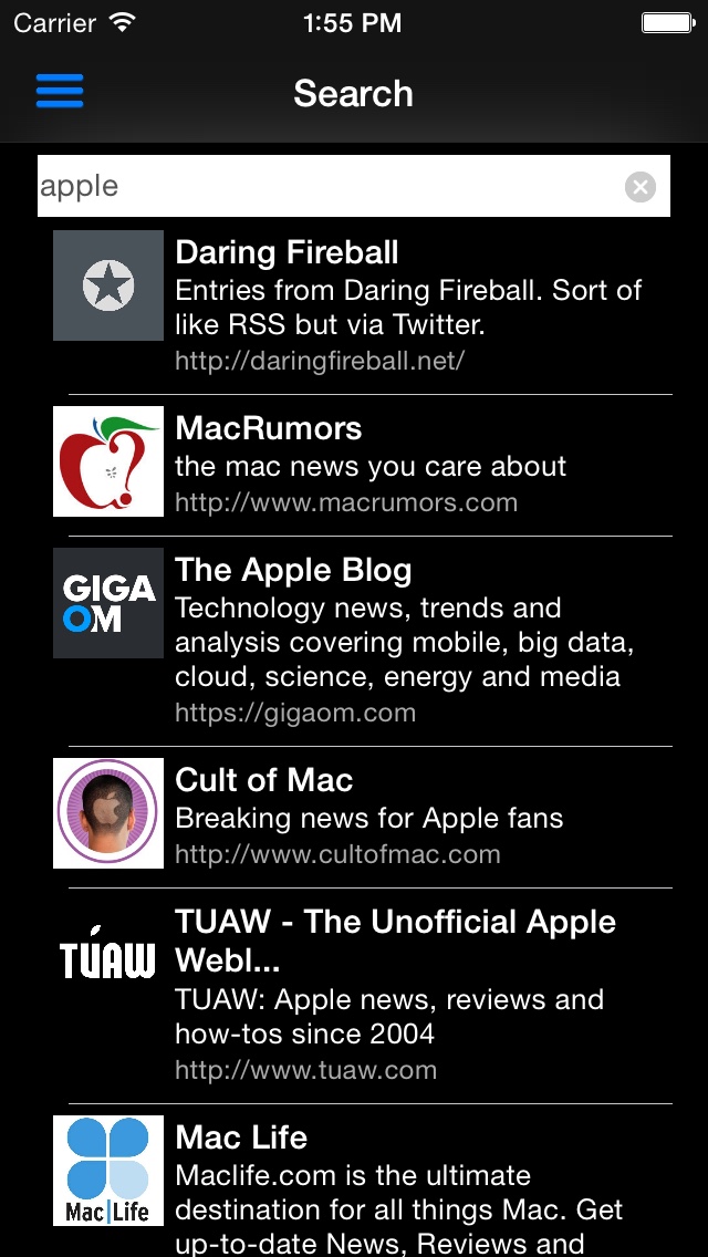 AirSS – affichage compact