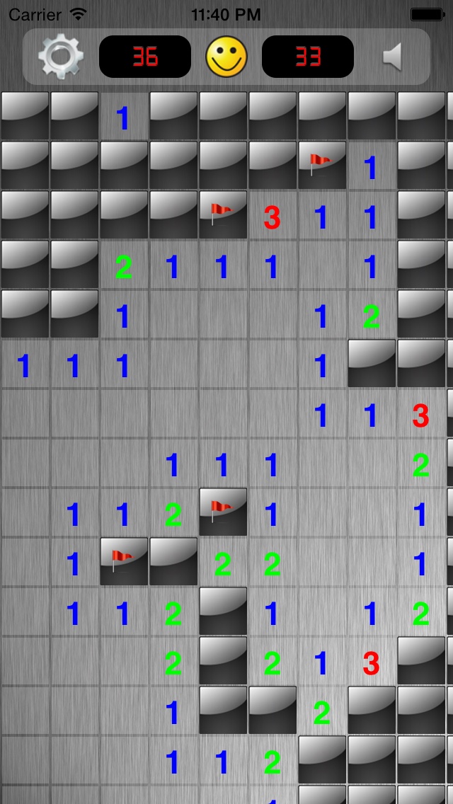 Grille démineur classique