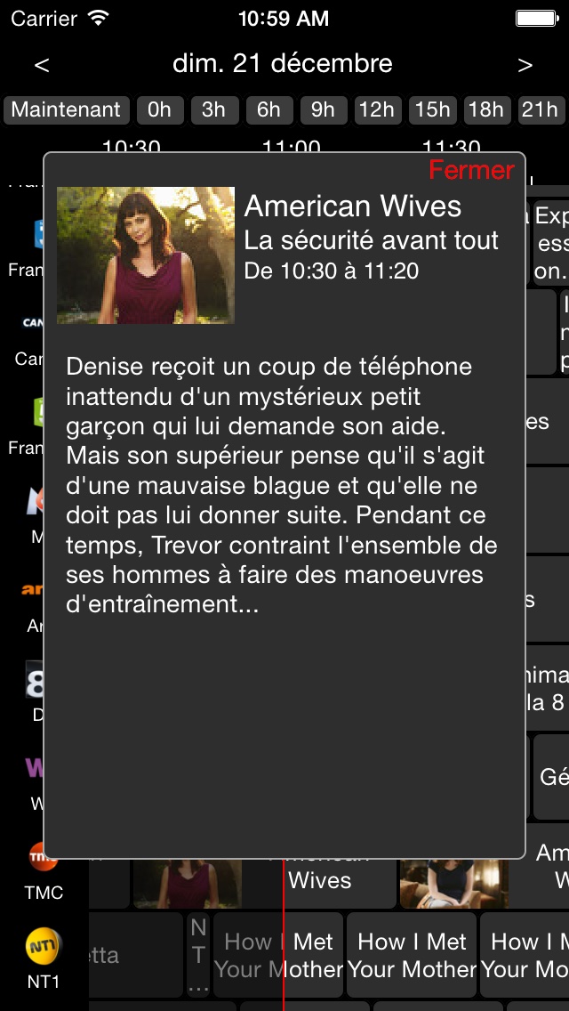 Détail du programme