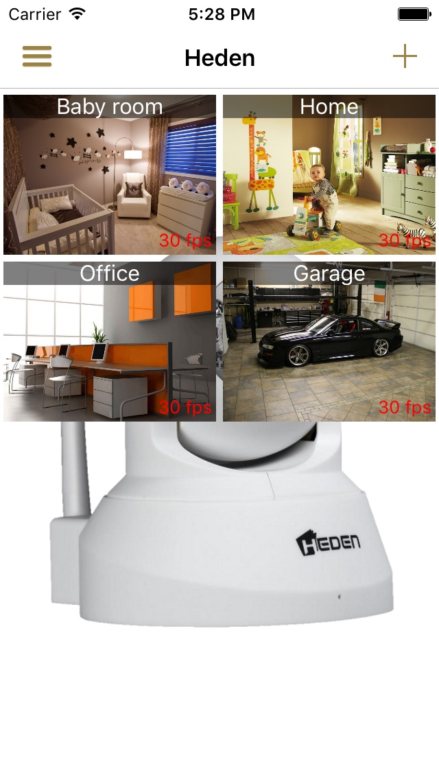 Liste de caméras détectées